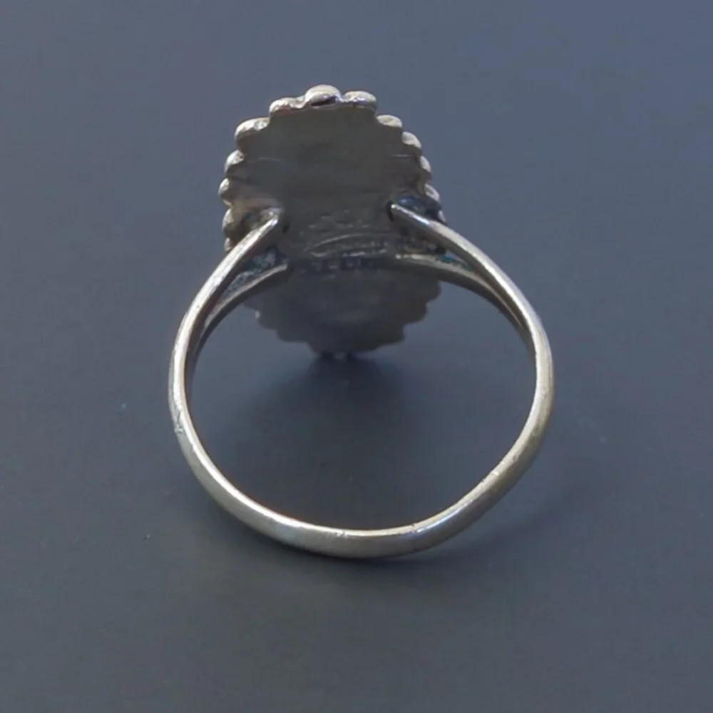 Sterling Silver Abalone Ring – Size 5.25